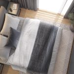 Sypialnia w nowoczesnym stylu w ciemnych kolorach